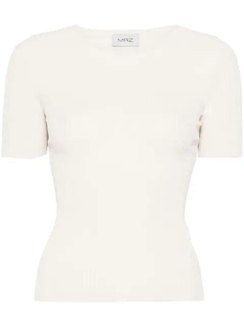 MRZ ribbed T-shirt Neutrals S250066