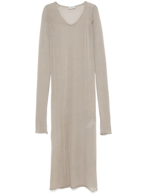 MRZ lamé midi dress Gold S250156