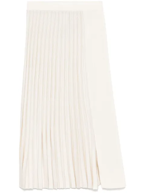 MRZ plissé midi skirt Neutrals S250117