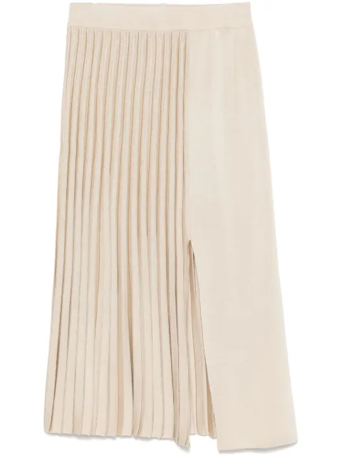 MRZ plissé midi skirt Neutrals S250117