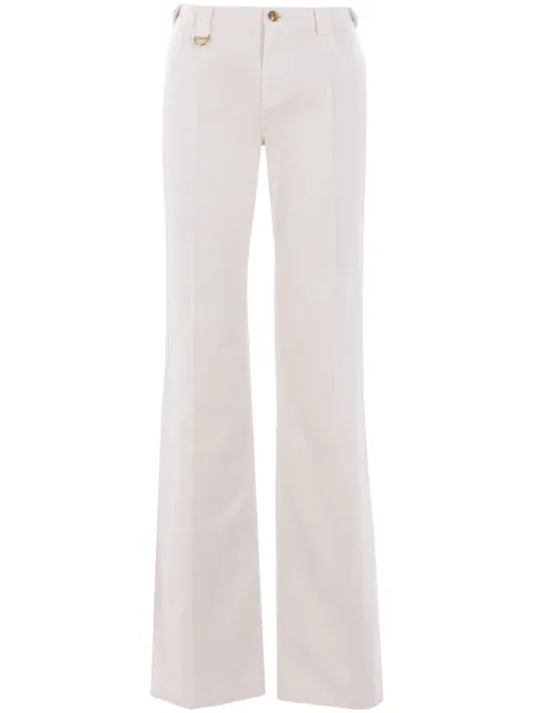 Chloé cotton straight-leg trousers White CH25SPA12365