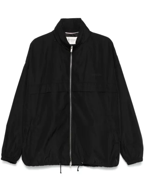 Saint Laurent logo-print jacket Black 816928YZ9AG