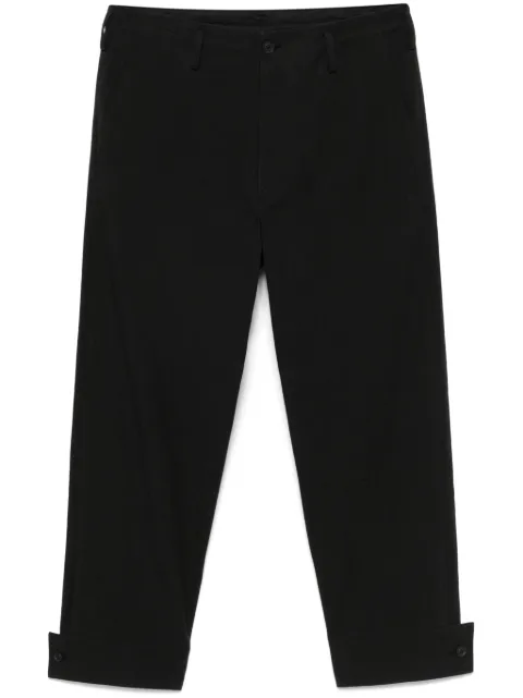 Yohji Yamamoto tapered trousers Black HPP45035