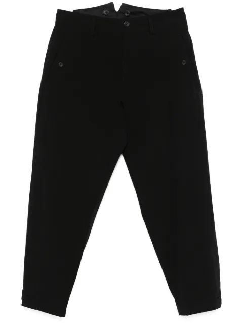 Yohji Yamamoto tapered leg Black HPP42006