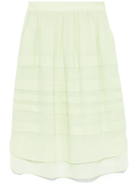 Peserico ribbed midi skirt Green M05163L100481