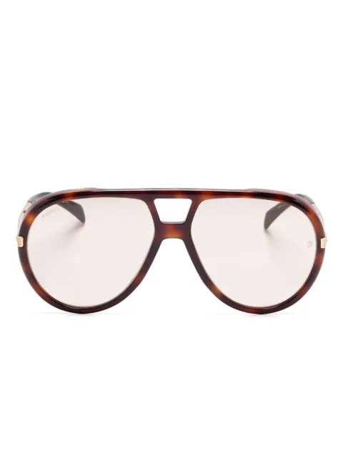 Eyewear by David Beckham pilot-frame sunglasses Brown DB99VOYAGER