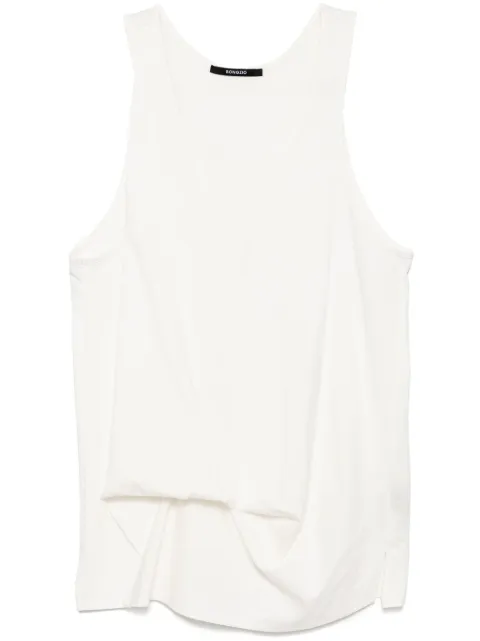 SONGZIO draped vest White SSH3TS753WH