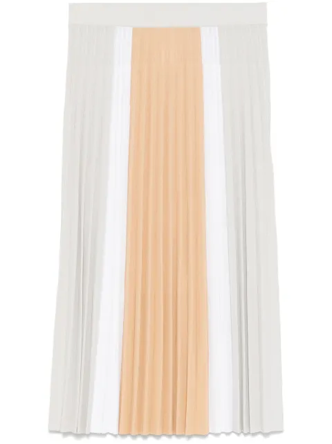 MRZ plissé colourblock midi skirt Grey S250046