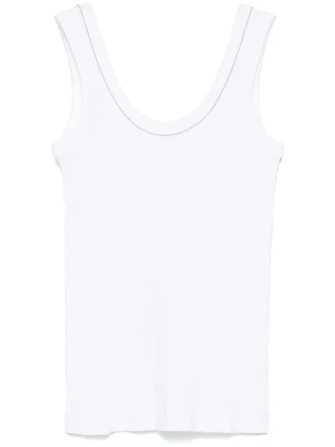 Brunello Cucinelli ribbed tank top White MG902FP100C159
