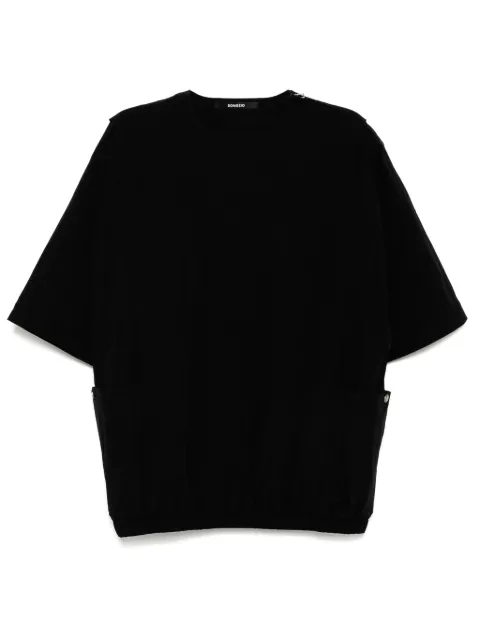 SONGZIO parachute cape T-shirt Black SSH3TS700BK