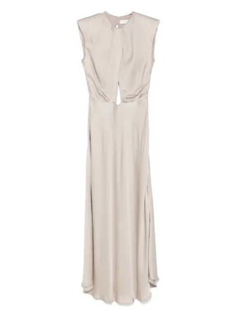 Akep satin dress Neutrals VSKD09153