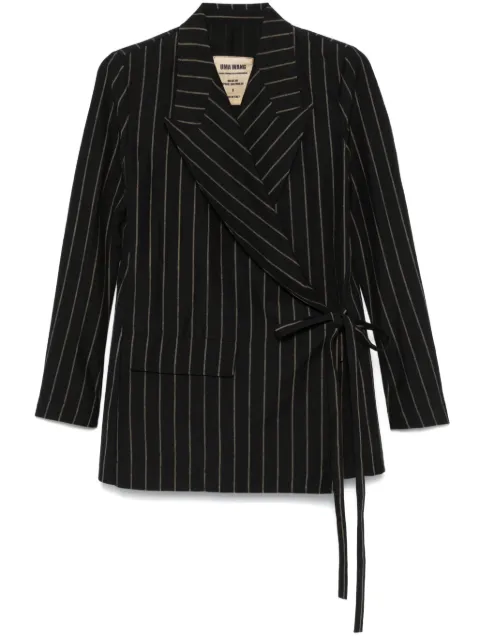 Uma Wang striped blazer Black UP6007