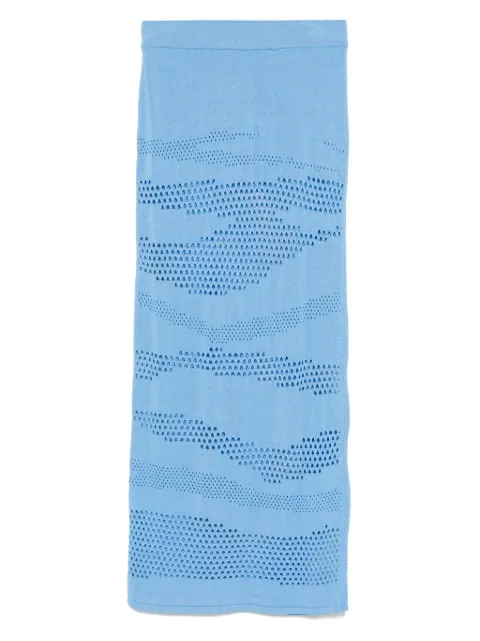 Akep crochet-knit skirt Blue GOKD09026