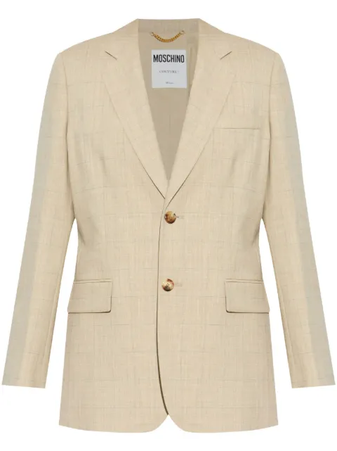 Moschino virgin-wool blazer Neutrals J05120417