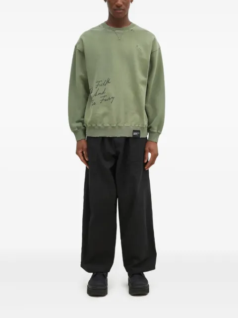 Neighborhood logo-print sweatshirt Green 242OKNHCSM01