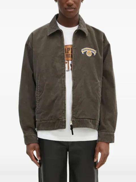 Neighborhood leather jacket Green 242UTNHJKM01