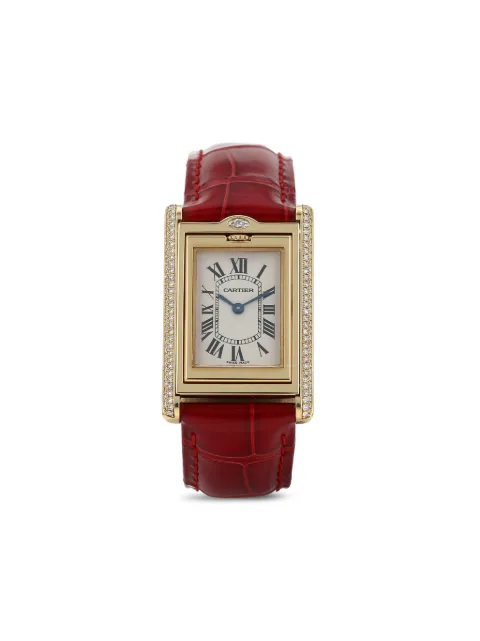 Cartier 1990s pre-owned Tank Basculante 36mm White 416945