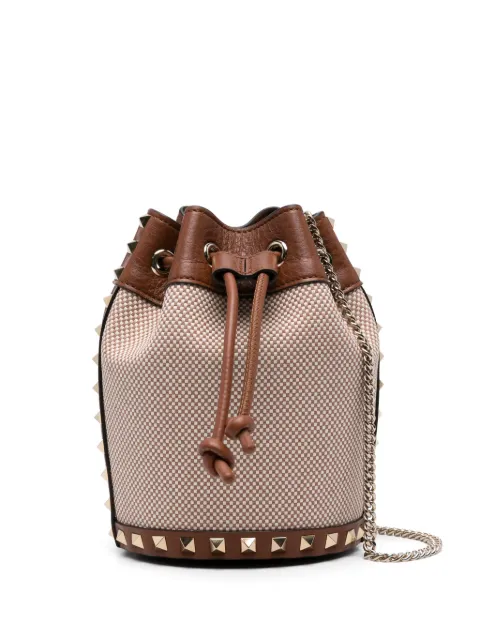 Valentino Garavani Rockstud bucket bag Brown WP0AI4QCE