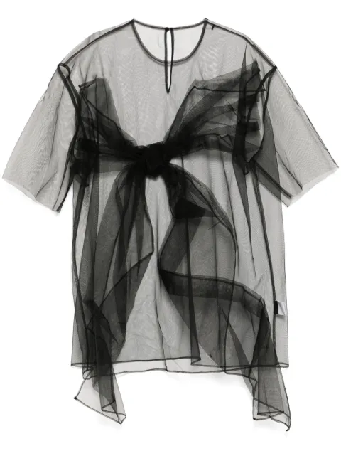 JNBY Bow-embellished oversize t-shirt Black 5P4111850