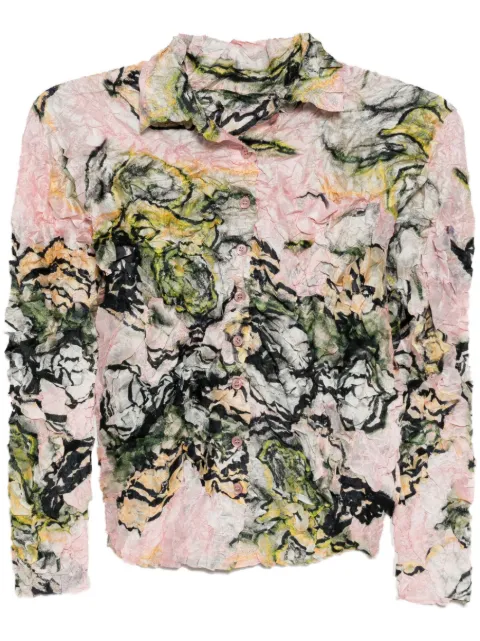JNBY graphic-print blouse Pink 5P3212480
