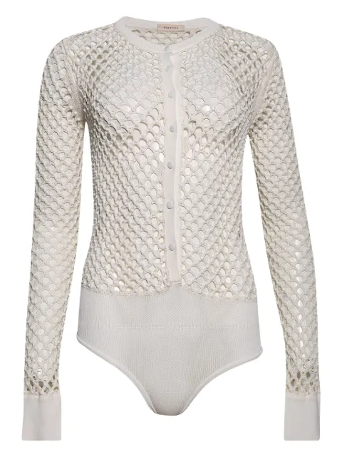diotima Zora crochet bodysuit White 25WWT05