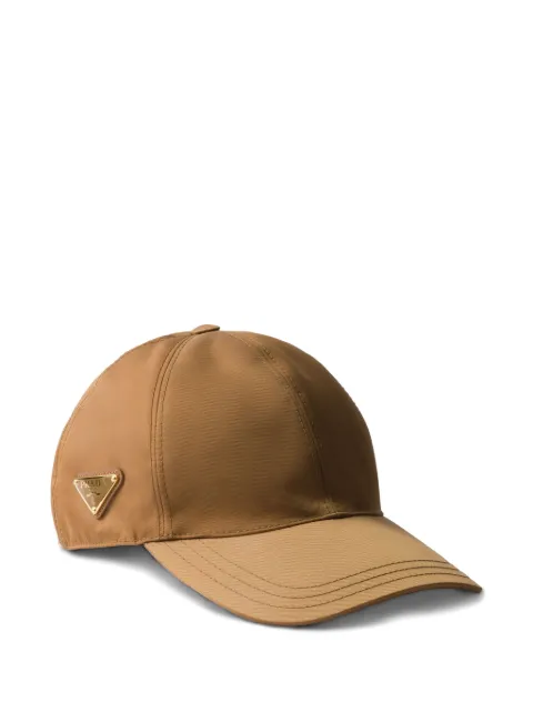 Prada logo-triangle baseball cap Brown 1HC2742DMI