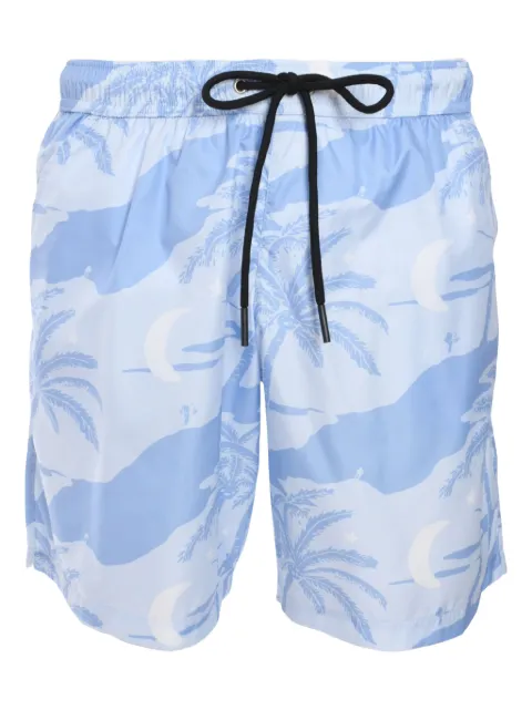 Mauna Kea graphic-print swim shorts Blue MKU203
