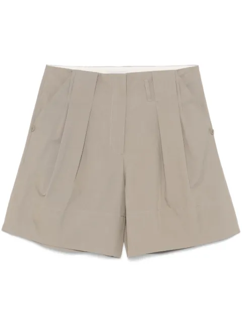 Low Classic pleat-detail shorts Green LW251PT18
