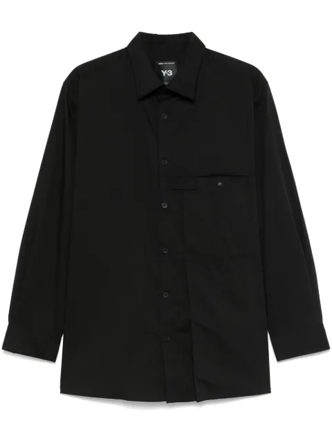 Y-3 pleated pocket shirt Black JI7082