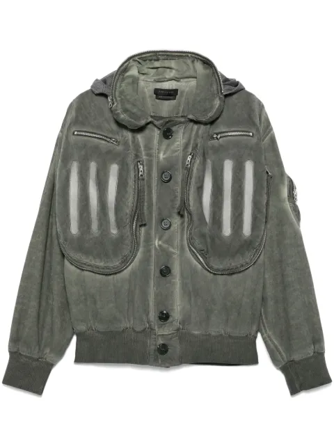 JUNTAE KIM Seam-Sealed Doublet Kapok jacket Green JTKSS25J02