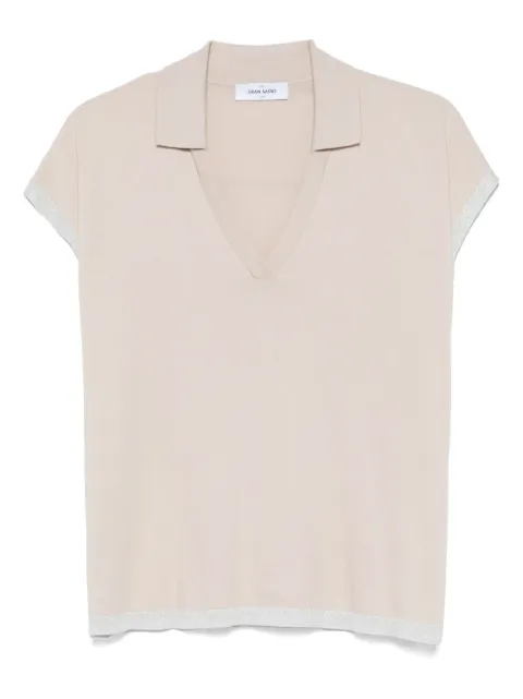 Gran Sasso fine-knit vest Neutrals P20255726914069