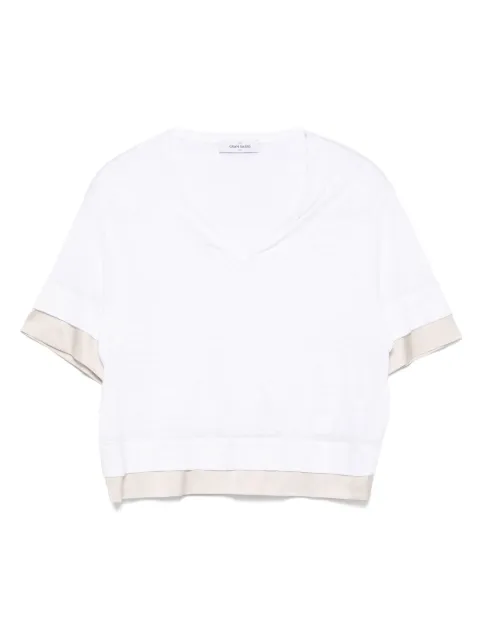 Gran Sasso layered T-shirt White P20256024496816