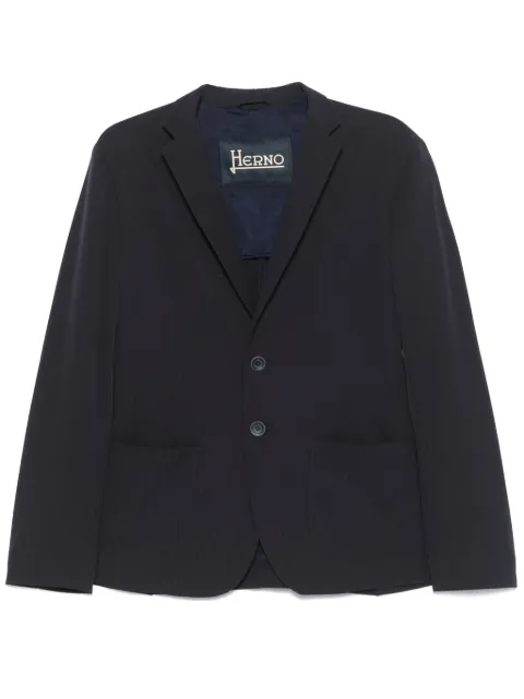 Herno textured two-button blazer Blue GA000192U126849200