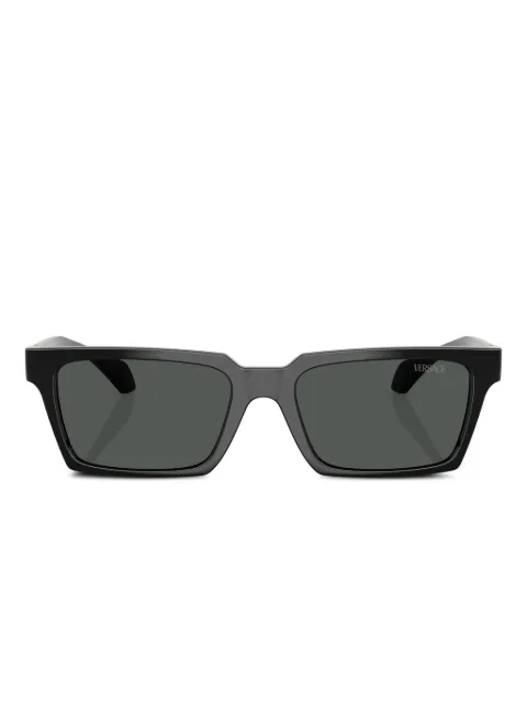 Versace Eyewear Medusa-plaque rectangle-frame sunglasses Black VE4490UGB187