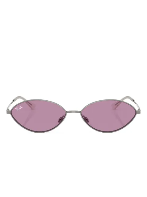 Ray-Ban Kai geometric-frame sunglasses Silver RB375700469
