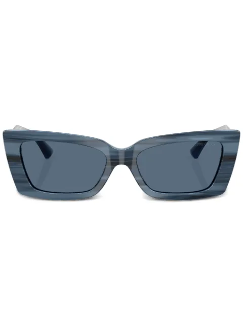 Jimmy Choo Eyewear logo-plaque sunglasses Blue JC5037BU