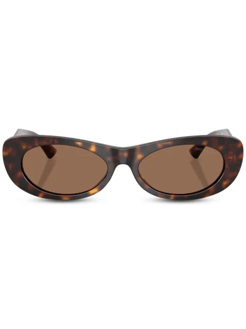 Jimmy Choo Eyewear logo-plaque sunglasses Green JC5038BU500273