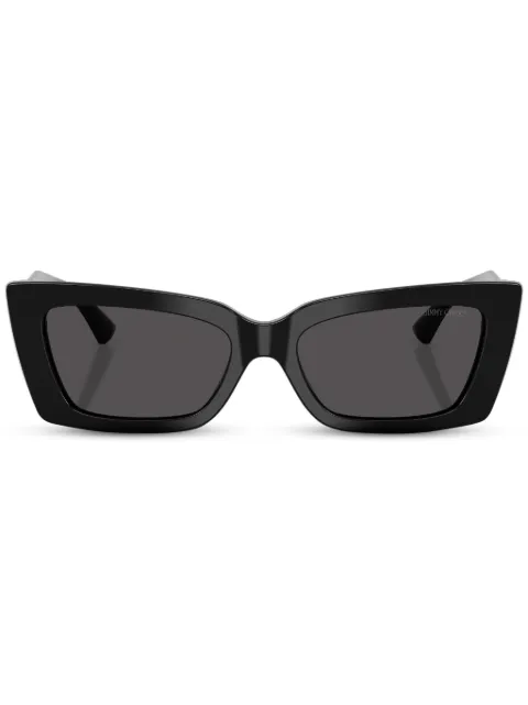 Jimmy Choo Eyewear logo-plaque sunglasses Black JC5037BU