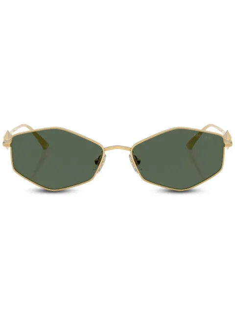Jimmy Choo Eyewear logo-engraved sunglasses Gold JC4017302371
