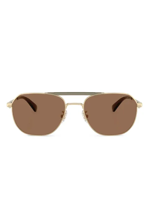 Coach pilot-frame sunglasses Brown HC7178