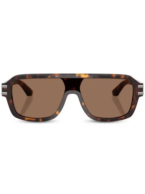 Dolce & Gabbana Eyewear DG-plaque sunglasses Brown DG4507