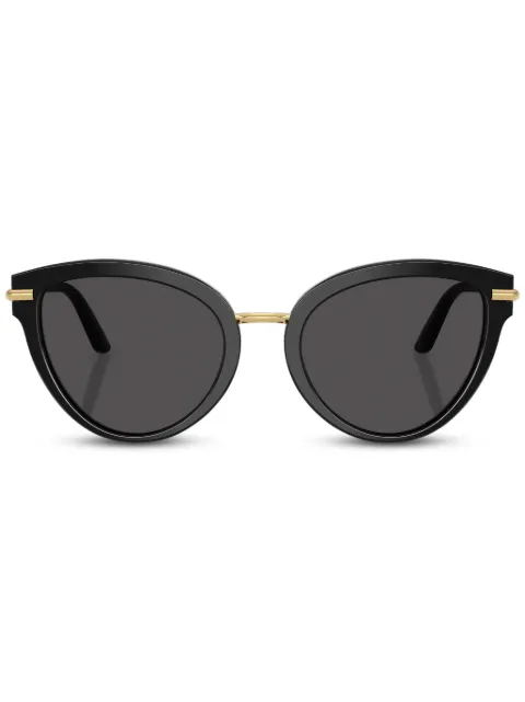 Dolce & Gabbana Eyewear logo-engraved sunglasses Black DG4492