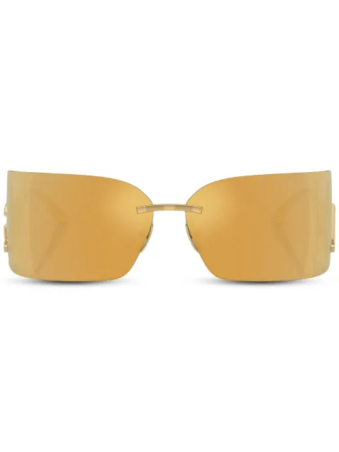 Dolce & Gabbana Eyewear logo-plaque sunglasses Gold DG2319