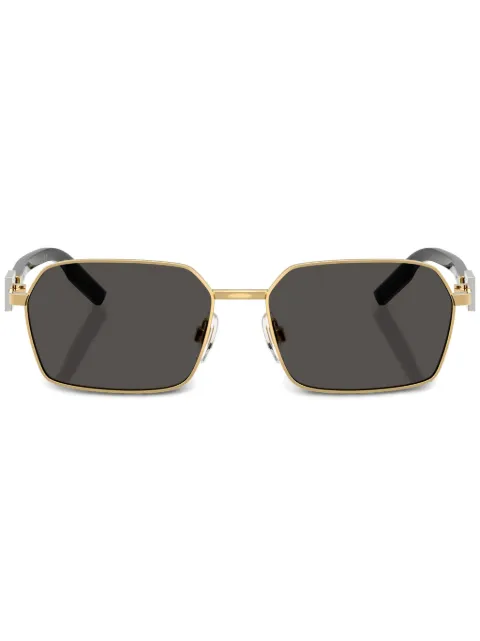 Dolce & Gabbana Eyewear logo-plaque sunglasses Gold DG2316