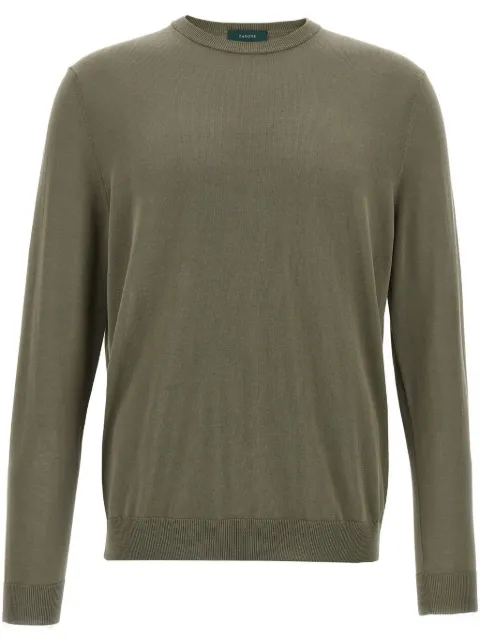 Zanone cotton sweater Green 810104ZY318Z1678