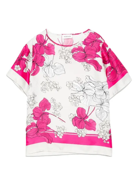 P.A.R.O.S.H. floral-print T-shirt Grey SERENELLAD313014