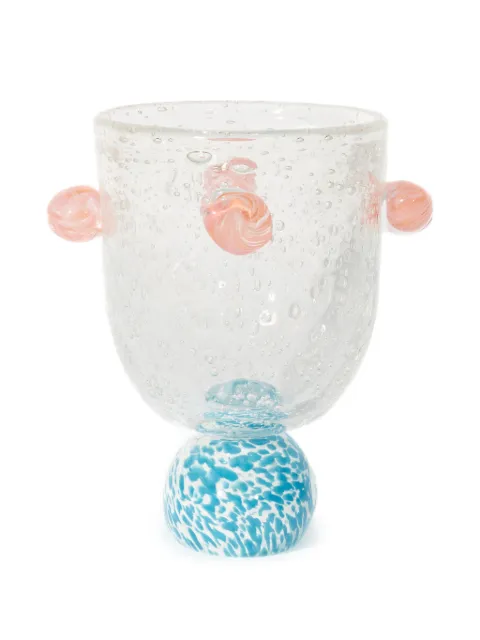 LAETITIA ROUGET Dotty glasses (set of four) Blue 24LRGT02DBPS4