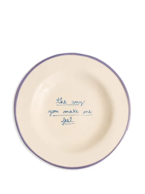 LAETITIA ROUGET Way You Make Me Feel plate (20cm) White 24LRP04WYMF