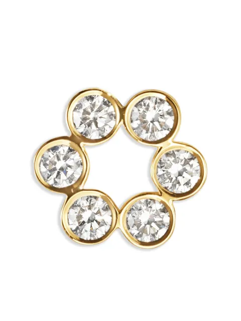 Sophie Bille Brahe 18CT yellow gold Petite Luna diamond earring Yellow EA25ROUNDSTWH