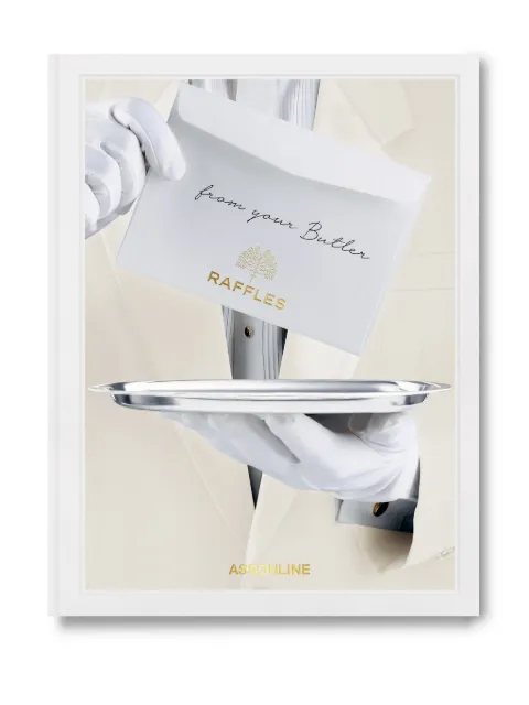 Assouline Raffles by Derek C. Blasberg hardcover book White 9781649804112